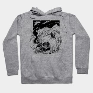 Skull and colibri Hoodie